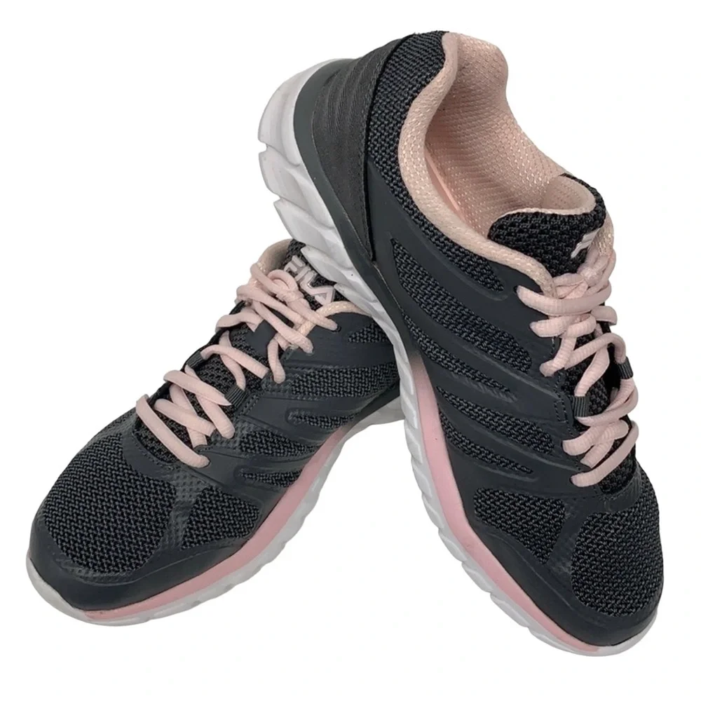 Fila Memory Cryptonic 3 Gray Pink Running Shoes